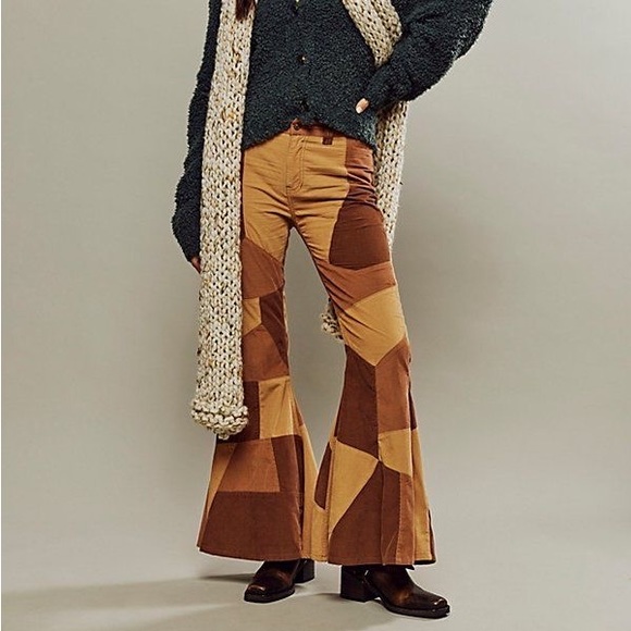 NWT We The Free No Boundaries Pieced Cord Jeans in Off the Grid - Picture 2 of 7